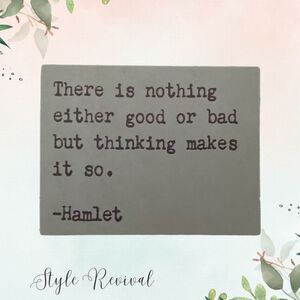 🎉 10/$10 Stickers - Inspiring Celebrity Quote Waterproof Decals - Hamlet